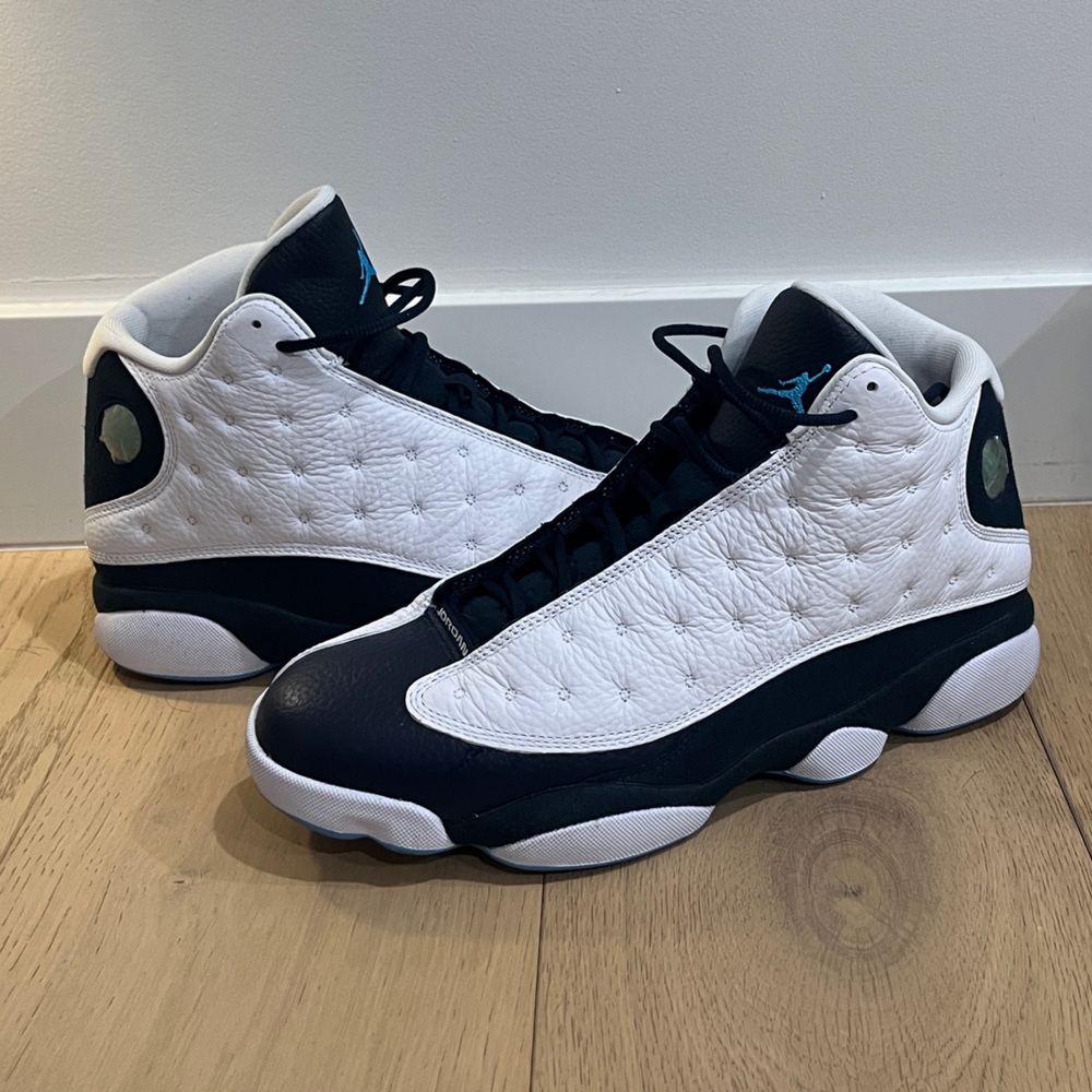Jordan 13 Obsidian powder blue